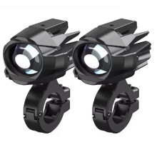 A Pair of Auxiliary Motorcycle Spot Driving Light Front Fog Spotlights for ATV Truck Bike