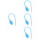 4Pcs Reusable Blue Sugar Creation Blowing Pump for Cookie Decorating 8