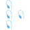 4Pcs Reusable Blue Sugar Creation Blowing Pump for Cookie Decorating 9