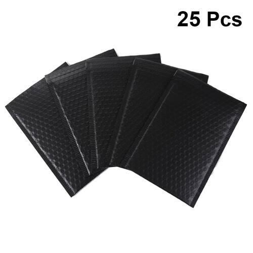 25Pcs Black Bubble Packing Pouches Lightweight Shockproof Storage Bags 2