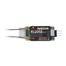 Radiolink Odbiornik R12DSE 2.4G 12-Kanałowy SBUS Signal RX Podwójny Odbiornik Antenowy do Nadajnika AT10II/AT10/AT9S Pro/AT9S/AT9
