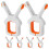 6Pcs White Beach Towel Clips Strong Windproof PP Clips for Pool Chairs 4