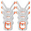 6Pcs White Beach Towel Clips Strong Windproof PP Clips for Pool Chairs 9