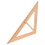 Large Wooden Triangle Ruler Teaching Aid Light Brown for Home Use 4