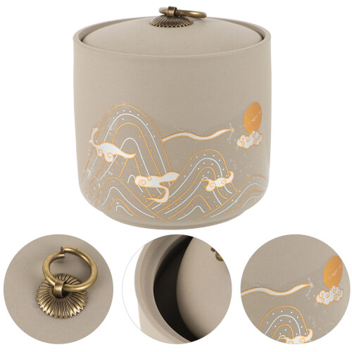Pet Urn Ceramic Urn For Ashes Keepsake Cremation Urn 2