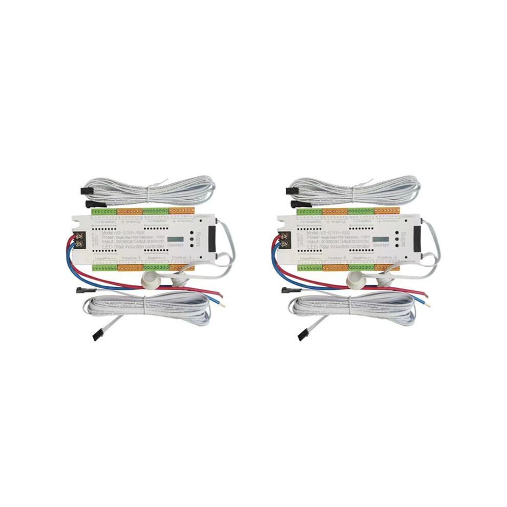 2X Automatic 32Channels Stairway Ing Led Motion Sensor Stair Controller Kit For Stairs Flexible Strip 12V 24V Light 6033876999981