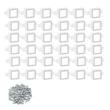 36 Soportes de Montaje para Luces LED  H705 con Tornillos, Resistentes Al Agua y Duraderos para Luces Exteriores .