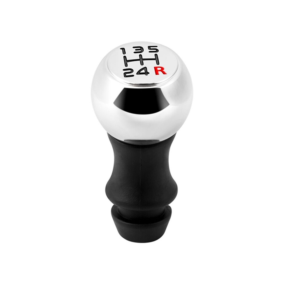 5 Speed Aluminum Car Gear Shift Knob For 106 206 207 306 307 407 408 508 + Silver/Black 6033065412963