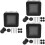 3Sets Outdoor Wall Outlet Box Black ABS Tpu Weatherproof Socket Covers 8