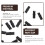100Pcs Durable Plastic Iron Wire Protective Case Anti-Skid Wire Cover 8