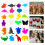 24Pcs Durable Silicone Drink Markers Multi-Color Glass Identifiers 5