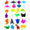 24Pcs Durable Silicone Drink Markers Multi-Color Glass Identifiers 6
