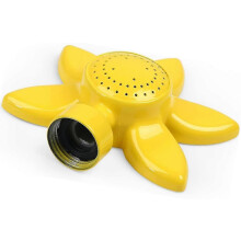 Garden Kids Sprinkler, Floral Design Round Spot Outdoor Sprinkler Sprinkler, Gentle, 1 Piece, Yellow