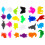 24Pcs Durable Silicone Drink Markers Multi-Color Glass Identifiers 10