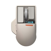 Touch PBT Wireless Mouse, 3-Mode (USB//Wired),Rechargeable 4000DPI with OLED Screen for Office & Gaming