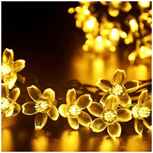 Decorative Flower String Lights, 33ft 80 LED Blossom Lamp for Home and Garden