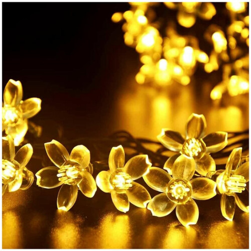 Decorative Flower String Lights, 33ft 80 LED Blossom Lamp for Home and Garden 1