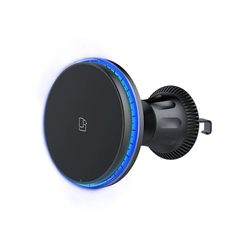 15W Magnetic Car Wireless Charger Rgb For 12 13 14 15 Macsafe Car Phone Holder Stand Mount Charging Station Led 6034089967538
