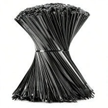 1200pcs Black Cable Zip Ties 12 Inch, Heavy Duty Plastic Nylon Tie Wraps with 50lb Tensile Strength for Indoor & Outdoor