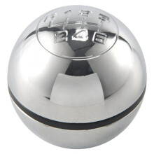 6 Speed Car Manual Gear Shift Knob Lever Shifter Stick Hand for Giulietta 2010- (Bright Silver)