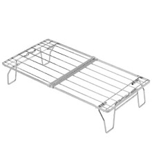 CAMPINGMOON Stainless Steel Telescopic Field Frame Home Flowerpot Frame Camping Multi-Purpose Folding Storage Rack FD13
