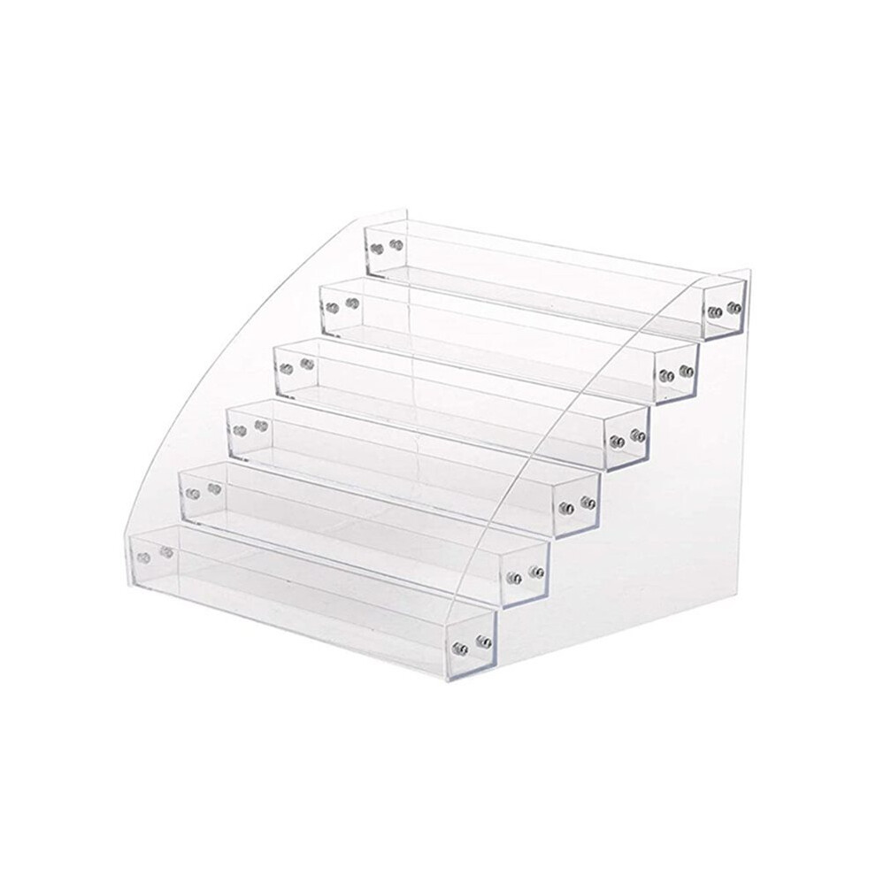 1pc Nail Polish Organizer Holder Rack 6 Layers Acrylic Display Rack Eyeglasses Shelf Essential Oils Ink Storage Holds