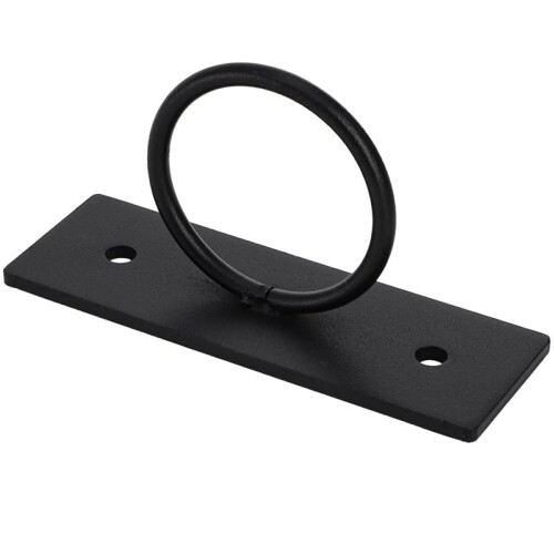 5 Pack Iron Ring Rope Support Holder, Decorative Drop Ring Brackets for Stair Railing, Deck, Wall & Ceiling Hook