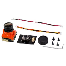 Caméra FPV 1800 TVL 5 MP 2,1 mm 1/3 Coms Capteur IR Bloqué 5 V-40 V NTSC/PAL avec OSD Interne pour Drone de Course FPV RC