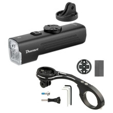 DEEMOUNT Bicycle Headlight with Speedometer Mount 1200 Lumens 4800mAh Headlight Mountain Bike Lights for Bryton