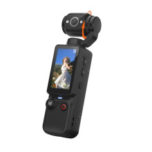 1080P WLAN-Sportkamera, Vlogging-Kamera mit 180 Drehbarem Objektiv, Kompaktkamera, Handkamera für POV-Aufnahmen mit 32-GB-Speicherkarte