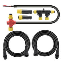 NMEA 2000 Network Kit with Backbone Cable, Drop Cable, Terminators, T-Piece, Power Cable for Marine