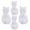 5 Pcs Cat Hooks For Wall Tail Polished Modern Home Decoration 3