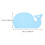 1Pc Sky-Blue Silicone Placemat Whale Shape Kids Dining Table Mat 11
