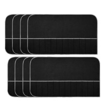 8Pcs Silver Storage Bags Anti Tarnish Silver Protector Bags Black Holder for Silverware Flatware Storage Organizer Cloth