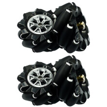 High Hardness Plastic Mecanum Wheel Omnidirectional Wheel for TT Motor Robot Car with Coupling 4pcs