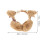 1Pc Khaki Polyester Warm Earmuff Foldable Winter Ear Warmer for Women 3
