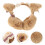 1Pc Khaki Polyester Warm Earmuff Foldable Winter Ear Warmer for Women 6