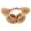 1Pc Khaki Polyester Warm Earmuff Foldable Winter Ear Warmer for Women 11