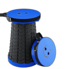 (blue) Camping Stool Foldable Convenient Fishing Chair