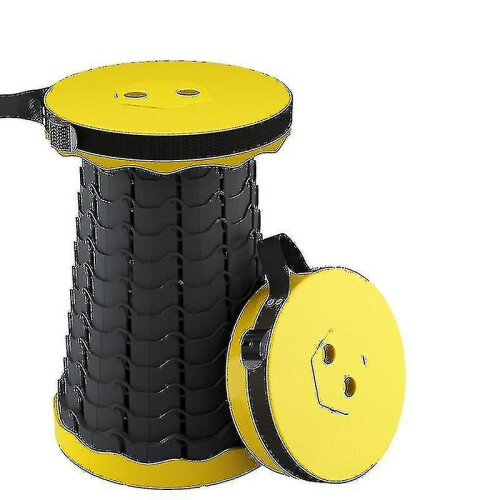 (yellow) Camping Stool Foldable Convenient Fishing Chair