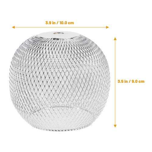 Cage Lampshade For Pendant Iron Lampshade Silver 1set 2