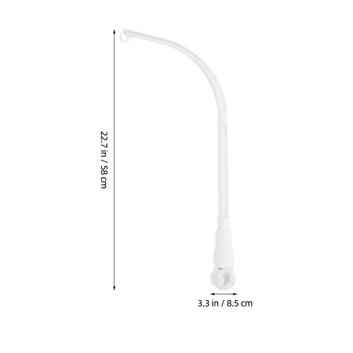 Durable White Baby Mobile Clip Holder for Crib and Stroller 1