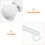 Durable White Baby Mobile Clip Holder for Crib and Stroller 8