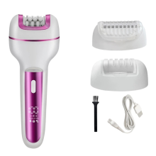 Electric Epilator for Women with Exfoliating Brush for Underarms and Arms