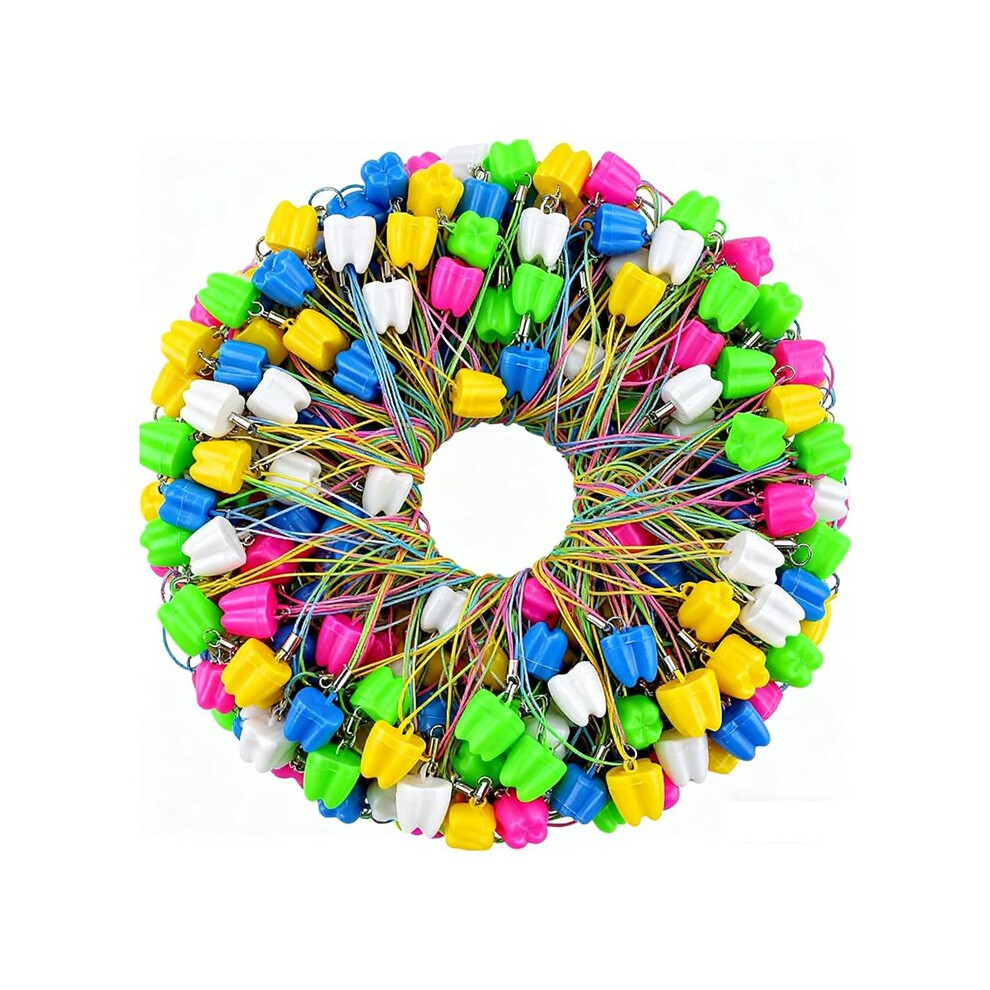50 PCS Tooth Saver Necklaces Tooth Necklace Little Box for Lost Teeth Milk Teeth Storage Cases for Tooth Fairy Bag
