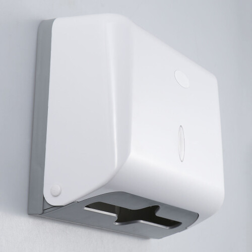 Wall Mounted White Tissue Paper Box ABS Plastic Durable Holder 2