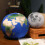 Blue Plush Earth Pillow Soft Spherical Ball Cushion for Home Use 3