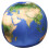 Blue Plush Earth Pillow Soft Spherical Ball Cushion for Home Use 8