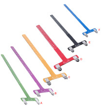 (Orange) Industrial T Square Bow Ruler Bow and Arrows Shooting Bowstring Positioning Scale for Recurve Bow and Compound Bow