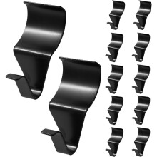 (Flat head black (5.4g)) Stainless Steel Vinyl Siding Hooks Easy to Install No Hole Low Profile Siding Clips Suitable for Outdoor Decorations